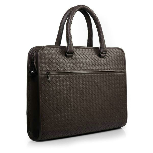 Bottega Veneta intrecciato briefcase 16023 coffee - Click Image to Close